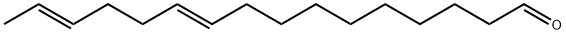 10,14-Hexadecadienal, (10E,14E)- Structure