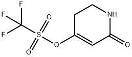 Methanesulfonic acid, 1,1,1-trifluoro-, 1,2,3,6-tetrahydro-6-oxo-4-pyridinyl ester Structure