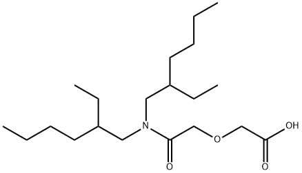 Acetic acid, 2-[2-[bis(2-ethylhexyl)amino]-2-oxoethoxy]- Structure