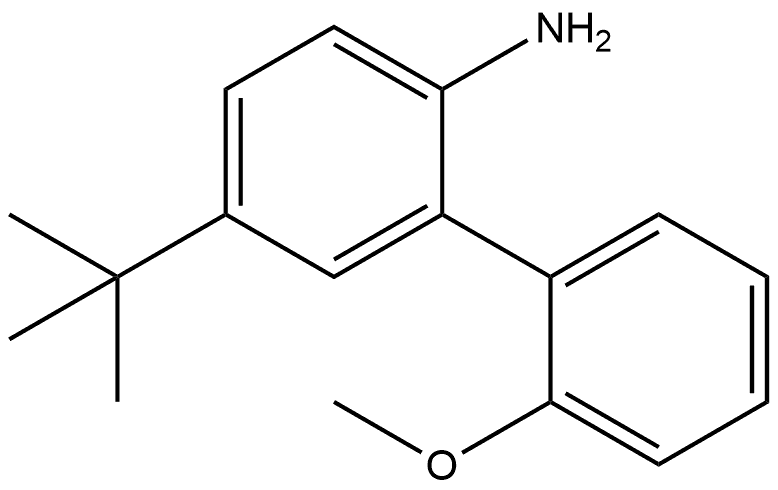 5-(1,1-Dimethylethyl)-2'-methoxy[1,1'-biphenyl]-2-amine Structure