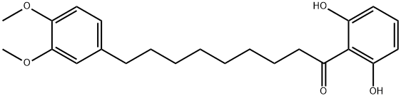 1-Nonanone, 1-(2,6-dihydroxyphenyl)-9-(3,4-dimethoxyphenyl)- 구조식 이미지