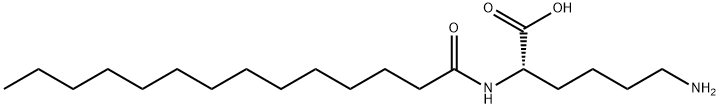 Lysine, N2-(1-oxotetradecyl)- Structure