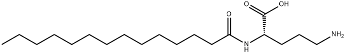 Ornithine, N2-(1-oxotetradecyl)- Structure