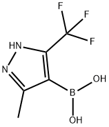 Boronic acid, B-[3-methyl-5-(trifluoromethyl)-1H-pyrazol-4-yl]- Structure