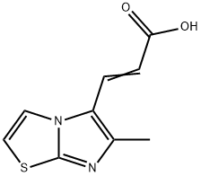 2-Propenoic acid, 3-(6-methylimidazo[2,1-b]thiazol-5-yl)- Structure