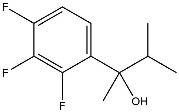 2,3,4-Trifluoro-α-methyl-α-(1-methylethyl)benzenemethanol Structure