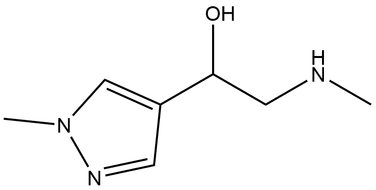 1H-Pyrazole-4-methanol, 1-methyl-α-[(methylamino)methyl]- Structure