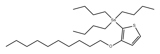 Stannane, tributyl[3-(decyloxy)-2-thienyl]- Structure