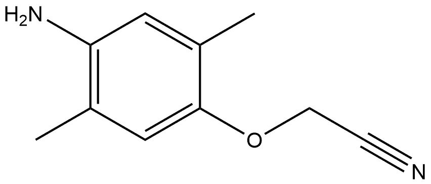 2-(4-Amino-2,5-dimethylphenoxy)acetonitrile Structure