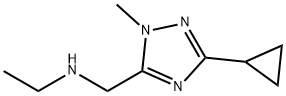 1H-1,2,4-Triazole-5-methanamine, 3-cyclopropyl-N-ethyl-1-methyl- Structure