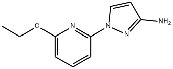 1H-Pyrazol-3-amine, 1-(6-ethoxy-2-pyridinyl)- Structure