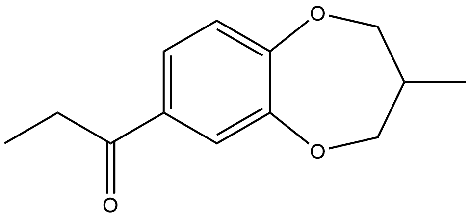 1-(3,4-Dihydro-3-methyl-2H-1,5-benzodioxepin-7-yl)-1-propanone Structure