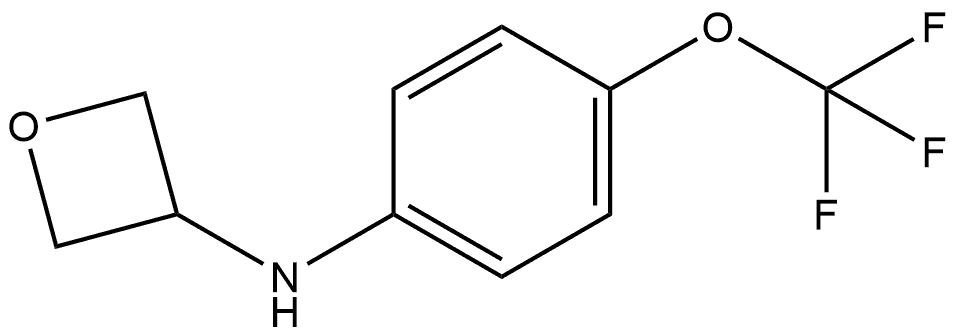 N-[4-(Trifluoromethoxy)phenyl]-3-oxetanamine 구조식 이미지