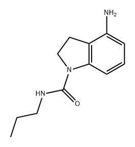 1H-Indole-1-carboxamide, 4-amino-2,3-dihydro-N-propyl- Structure