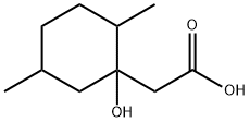 Cyclohexaneacetic acid, 1-hydroxy-2,5-dimethyl- Structure