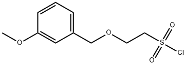 Ethanesulfonyl chloride, 2-[(3-methoxyphenyl)methoxy]- Structure