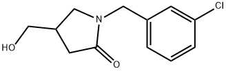 2-Pyrrolidinone, 1-[(3-chlorophenyl)methyl]-4-(hydroxymethyl)- Structure