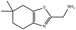 (6,6-DIMETHYL-4,5,6,7-TETRAHYDRO-1,3-BENZOTHIAZOL-2-YL)METHANAMINE Structure