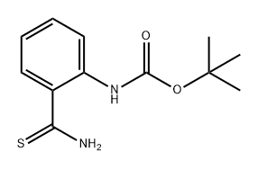 Carbamic acid, N-[2-(aminothioxomethyl)phenyl]-, 1,1-dimethylethyl ester Structure