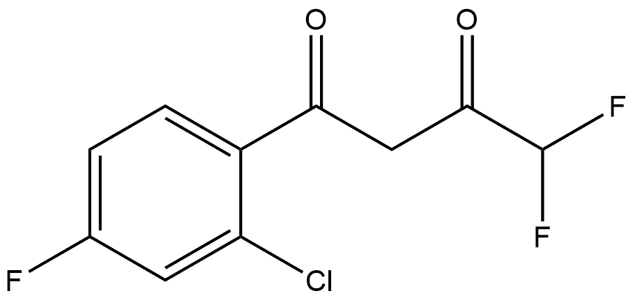 1-(2-Chloro-4-fluorophenyl)-4,4-difluoro-1,3-butanedione Structure