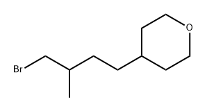 2H-Pyran, 4-(4-bromo-3-methylbutyl)tetrahydro- 구조식 이미지