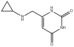 6-[(cyclopropylamino)methyl]-1H-pyrimidine-2,4-dione 구조식 이미지