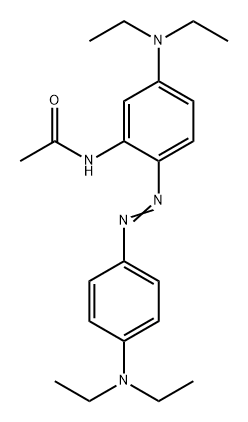 N-[5-(diethylamino)-2-[[4-(diethylamino)phenyl]diazenyl]phenyl]acetamide Structure