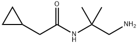 Cyclopropaneacetamide, N-(2-amino-1,1-dimethylethyl)- Structure