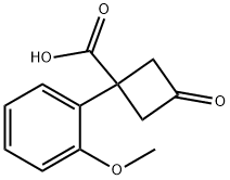 Cyclobutanecarboxylic acid, 1-(2-methoxyphenyl)-3-oxo- Structure