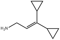 3,3-dicyclopropylprop-2-en-1-amine Structure