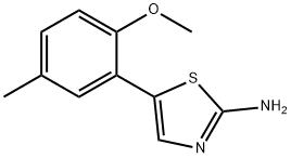 5-(2-Methoxy-5-methylphenyl)thiazol-2-amine Structure