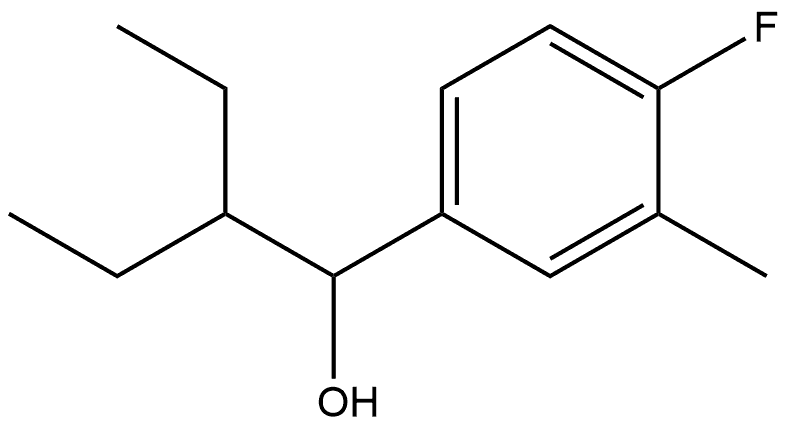 α-(1-Ethylpropyl)-4-fluoro-3-methylbenzenemethanol Structure