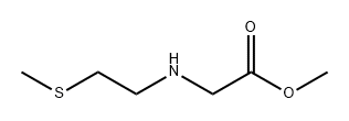 Glycine, N-[2-(methylthio)ethyl]-, methyl ester Structure