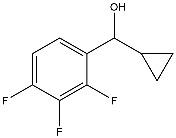 α-Cyclopropyl-2,3,4-trifluorobenzenemethanol Structure