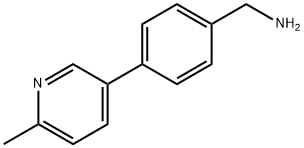 Benzenemethanamine, 4-(6-methyl-3-pyridinyl)- Structure