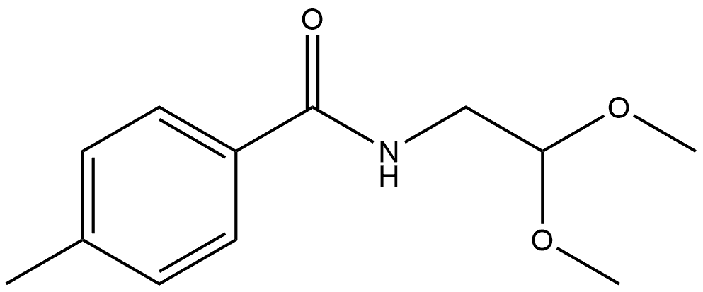 Benzamide, N-(2,2-dimethoxyethyl)-4-methyl- Structure