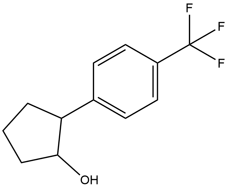 2-[4-(Trifluoromethyl)phenyl]cyclopentanol 구조식 이미지