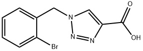 1-[(2-bromophenyl)methyl]-1h-1,2,3-triazole-4-carboxylic acid 구조식 이미지