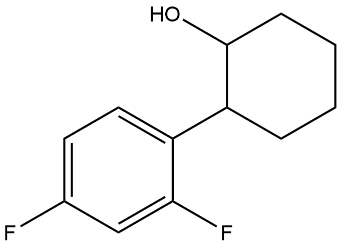 2-(2,4-Difluorophenyl)cyclohexanol Structure