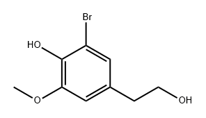 Benzeneethanol, 3-bromo-4-hydroxy-5-methoxy- Structure