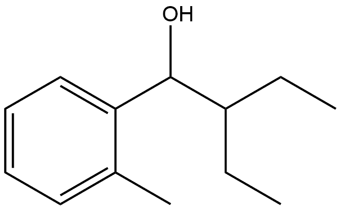 α-(1-Ethylpropyl)-2-methylbenzenemethanol Structure