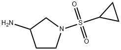 1-(Cyclopropanesulfonyl)pyrrolidin-3-amine 구조식 이미지