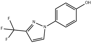 Phenol, 4-[3-(trifluoromethyl)-1H-pyrazol-1-yl]- Structure