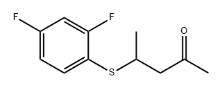 2-Pentanone, 4-[(2,4-difluorophenyl)thio]- Structure