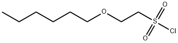 Ethanesulfonyl chloride, 2-(hexyloxy)- Structure