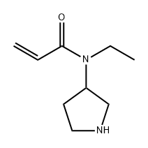 2-Propenamide, N-ethyl-N-3-pyrrolidinyl- Structure