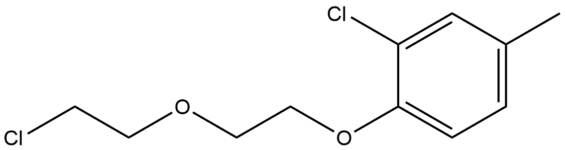 2-Chloro-1-[2-(2-chloroethoxy)ethoxy]-4-methylbenzene Structure