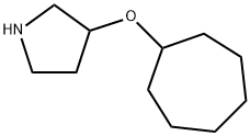 Pyrrolidine, 3-(cycloheptyloxy)- Structure