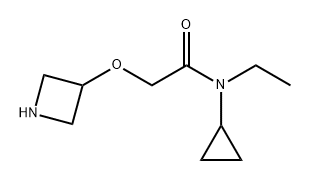 Acetamide, 2-(3-azetidinyloxy)-N-cyclopropyl-N-ethyl- Structure