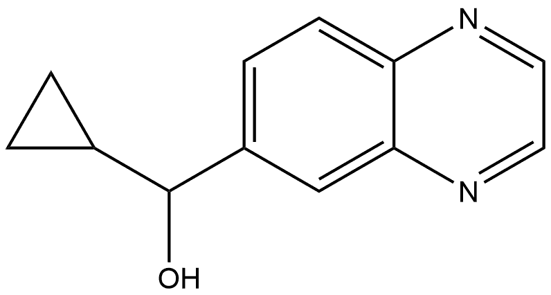 α-Cyclopropyl-6-quinoxalinemethanol Structure